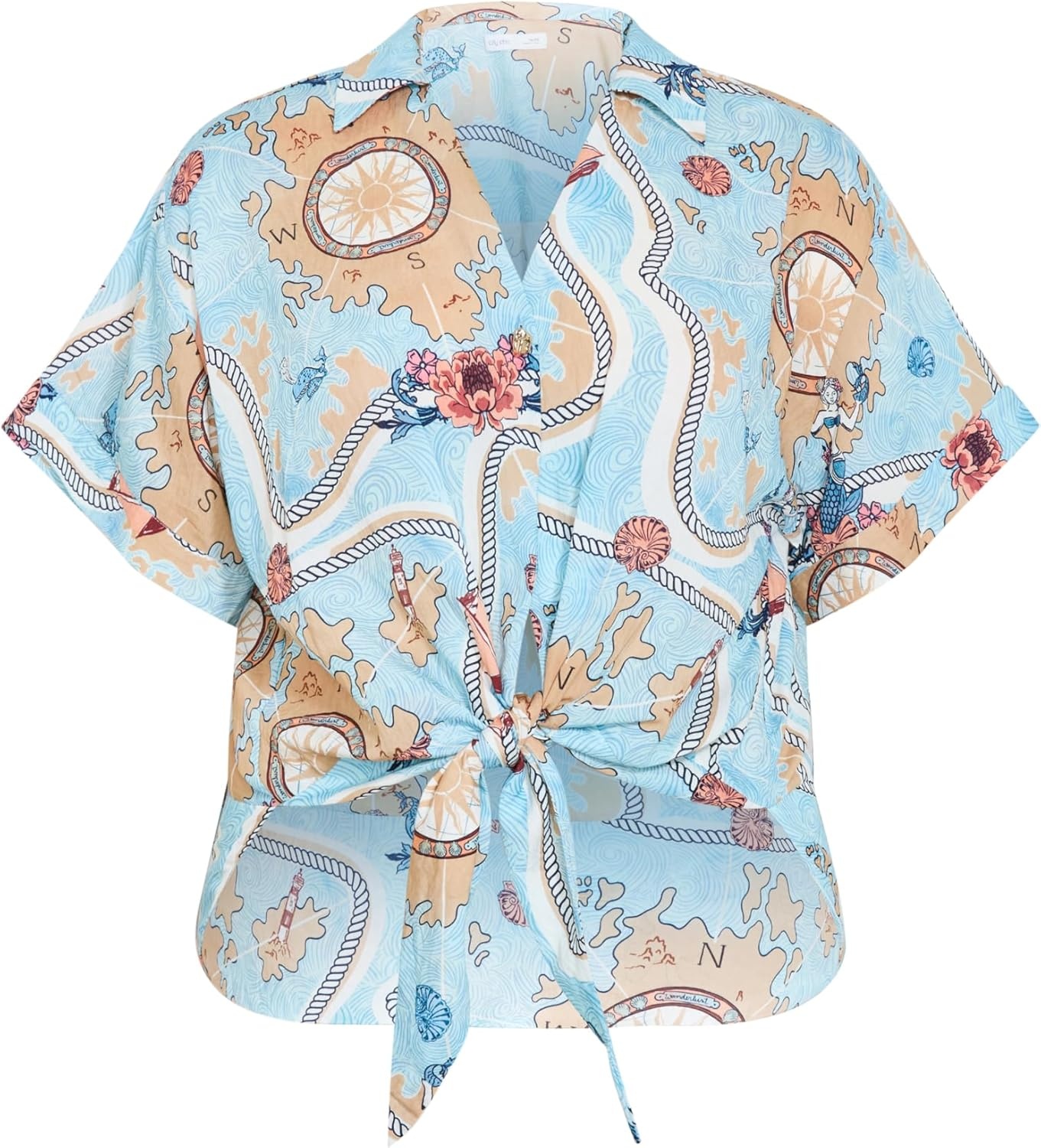 image:imageCity Chic Plus Size Shirt Postcard Voyage PrintVoyage Prt