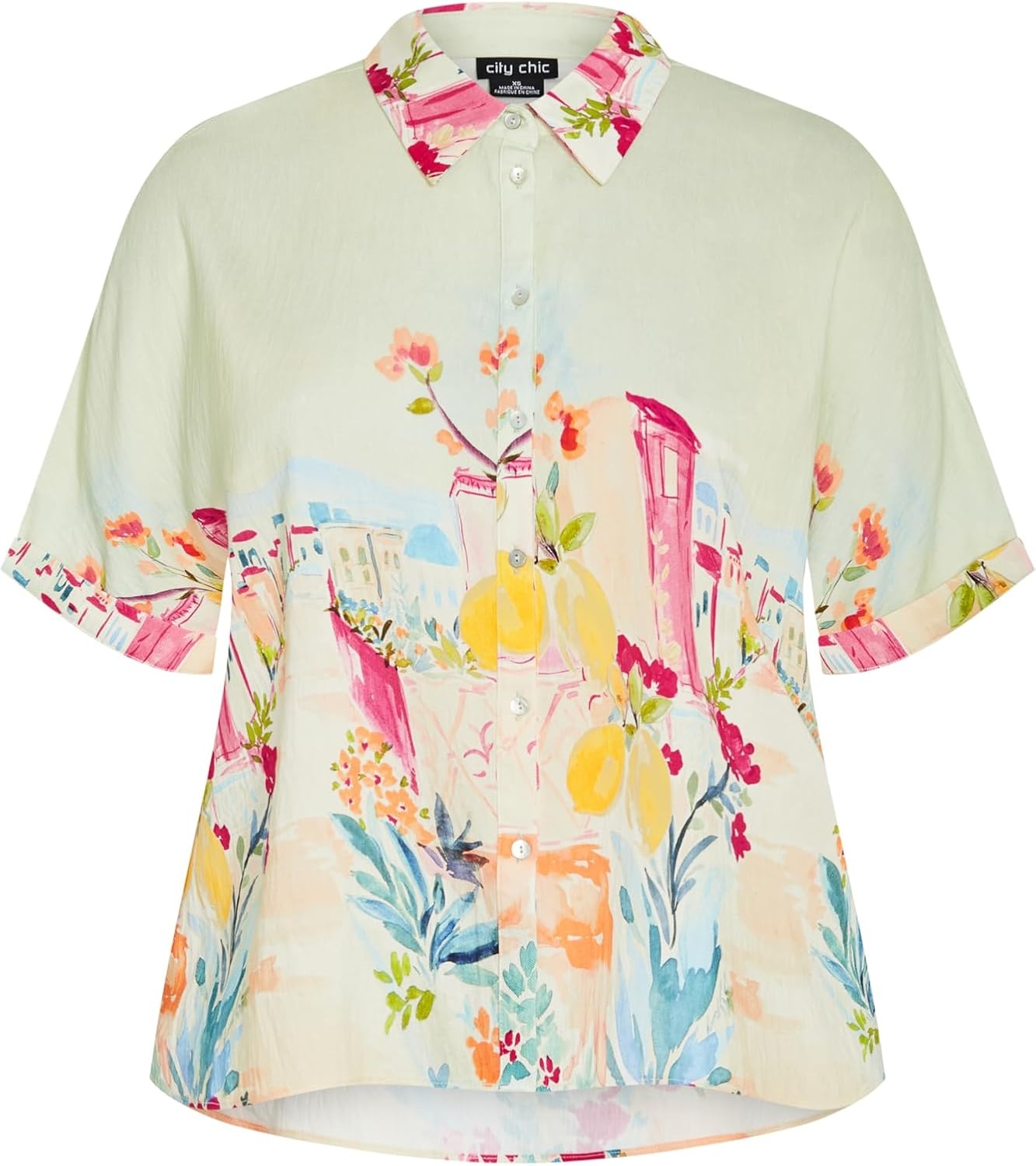 image:imageCity Chic Plus Size Shirt Sorrento PrintSorrento Summer