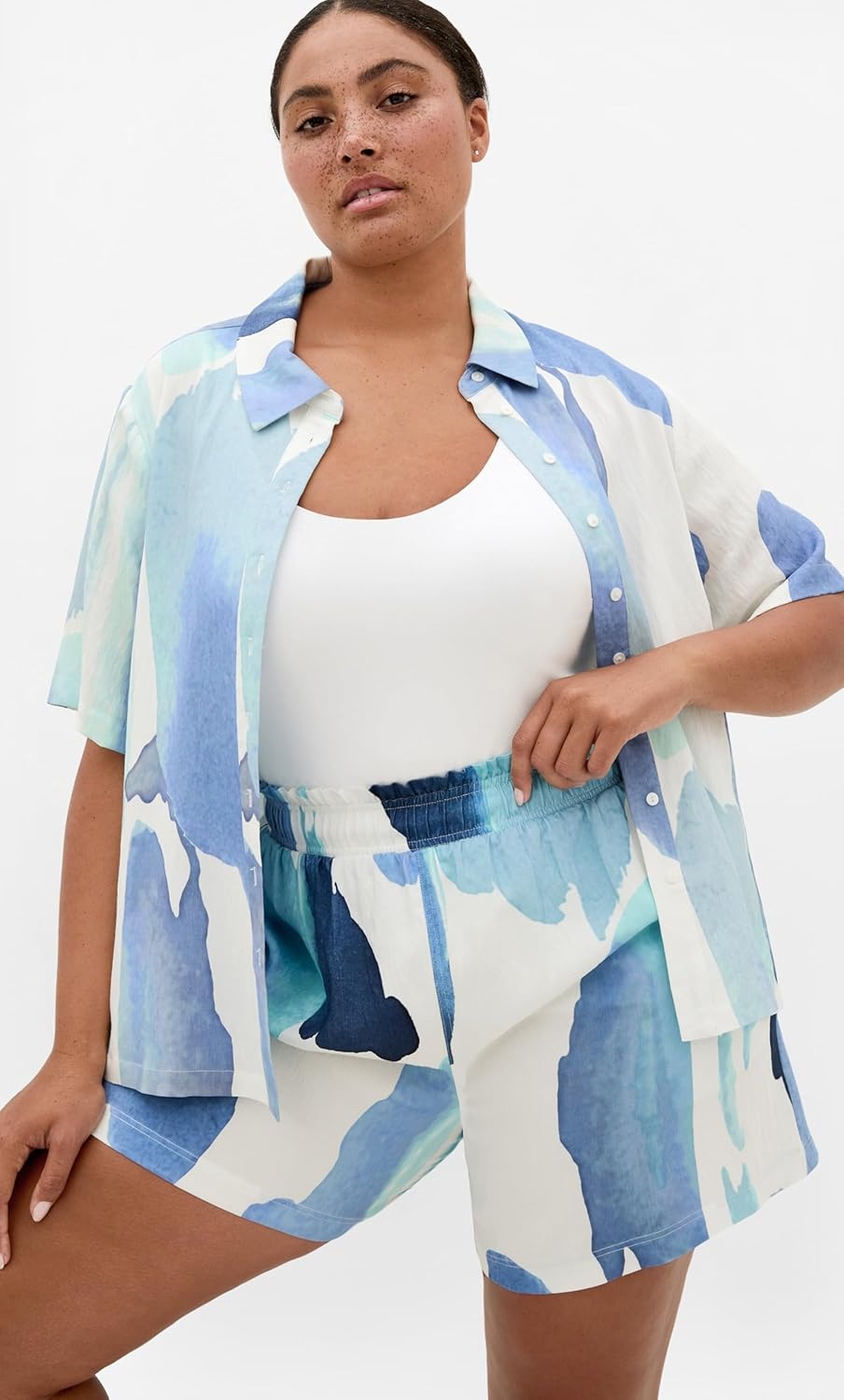 image:imageCity Chic Plus Size Shirt Surface Level PrintTranquil