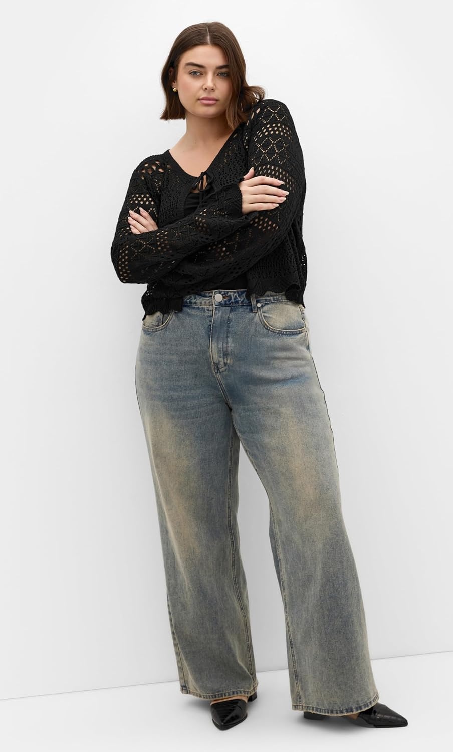 image:imageCity Chic Plus Size Top Crochet LoveBlack