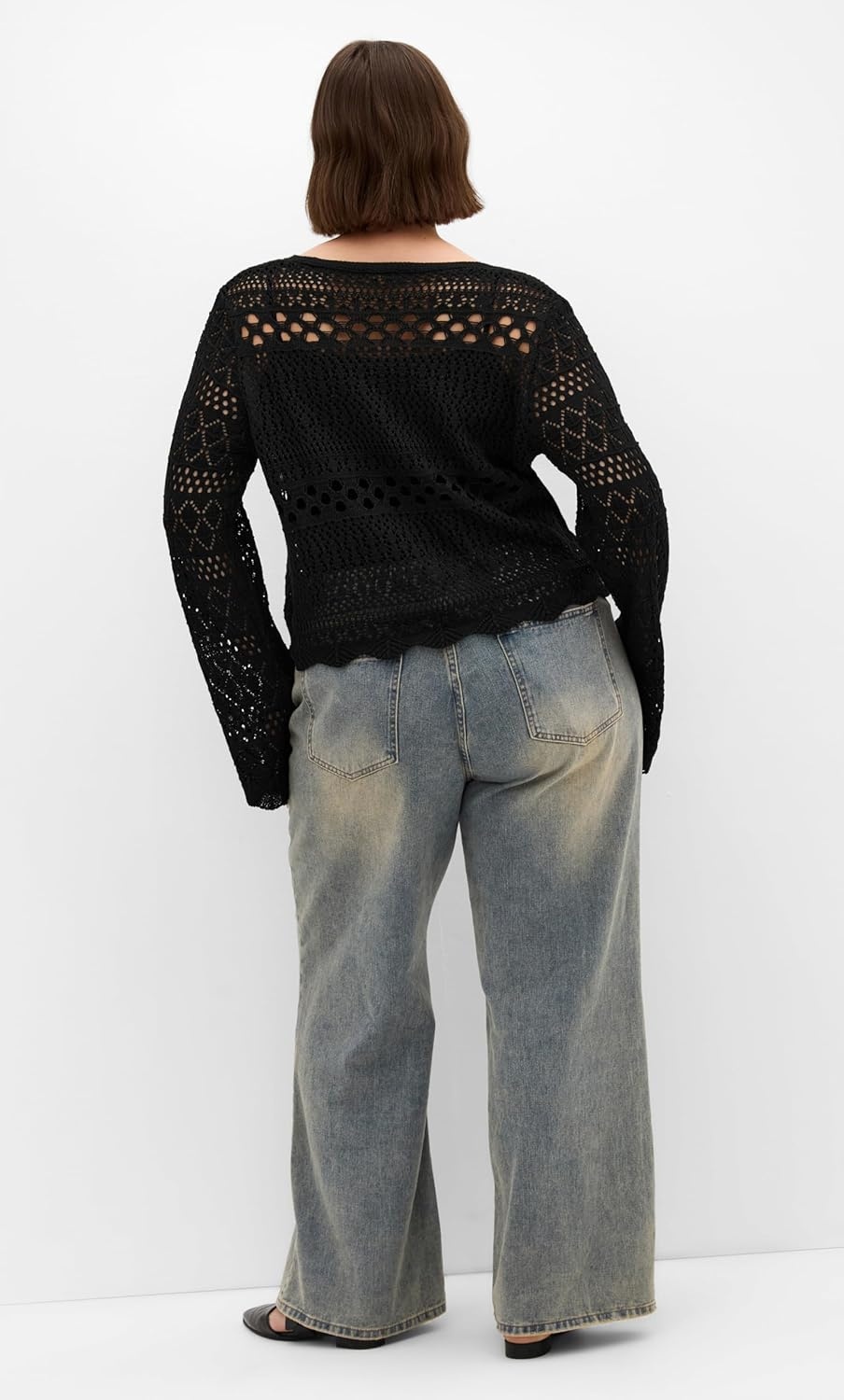 image:imageCity Chic Plus Size Top Crochet LoveBlack