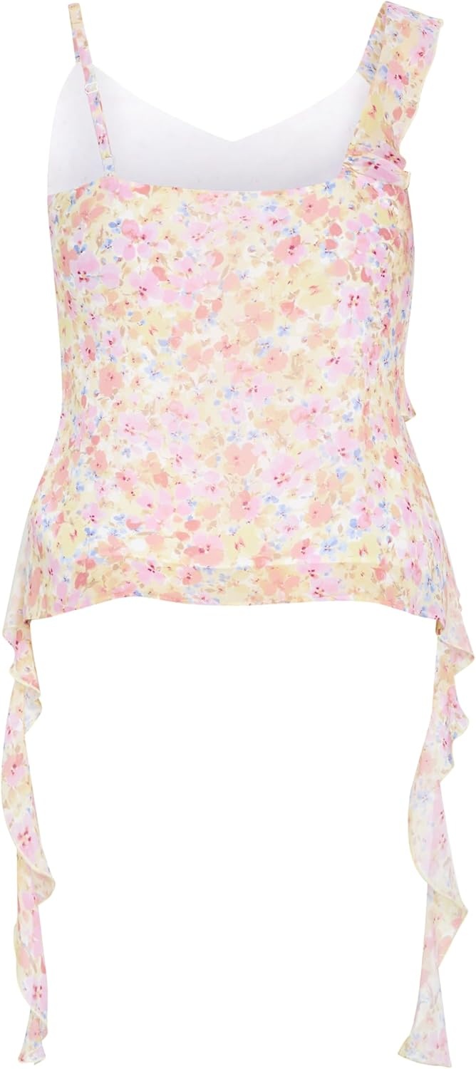 image:imageCity Chic Plus Size Top Waverly Frill PrintVintage Ditsy