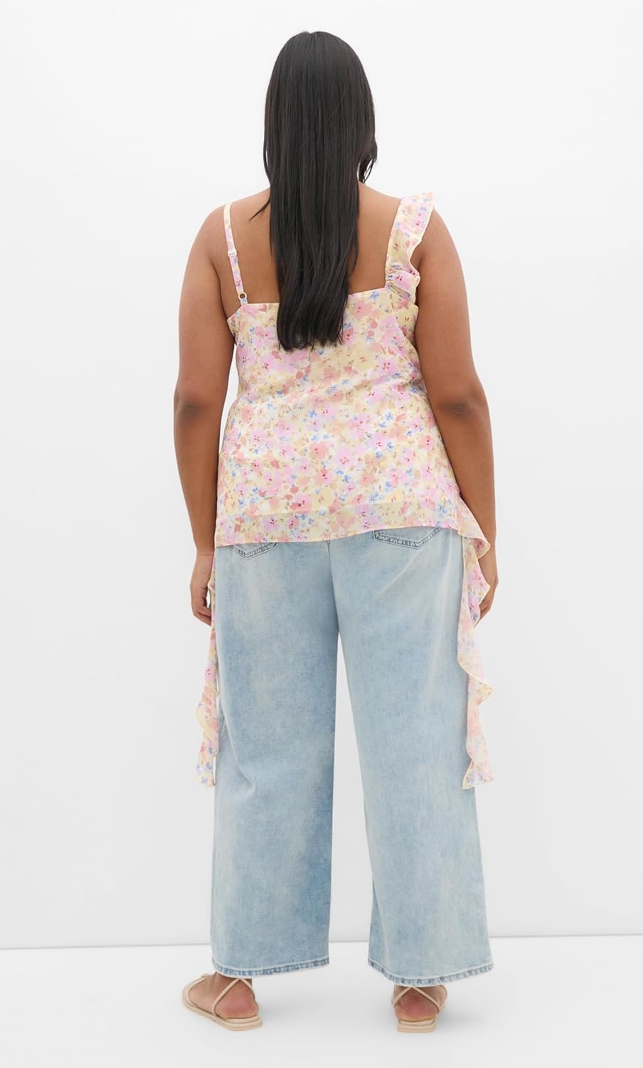 image:imageCity Chic Plus Size Top Waverly Frill PrintVintage Ditsy