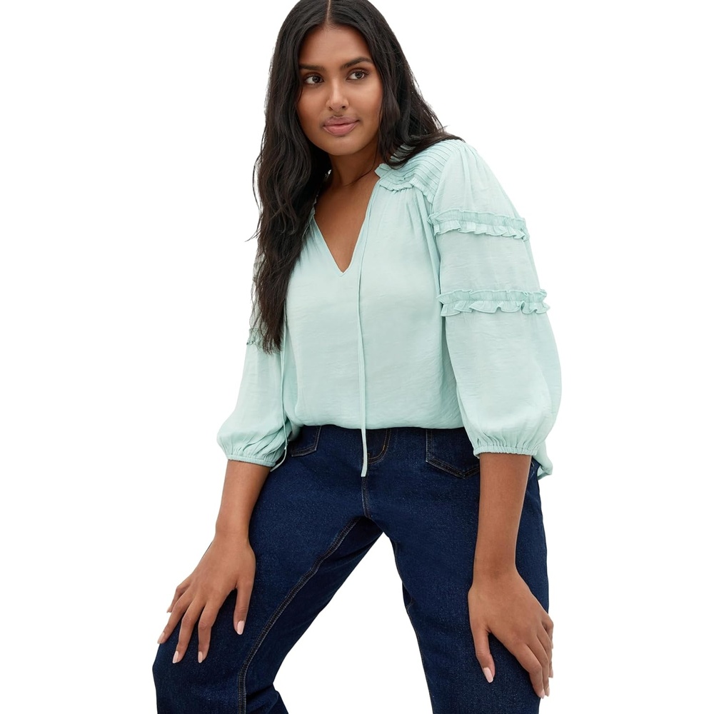 image:imageCity Chic Plus Size Shirt Drama Queen Elbow SleeveMisty