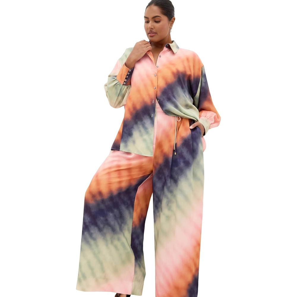 image:imageCity Chic Plus Size Shirt Sunset Ombre PrintSunset Ombre