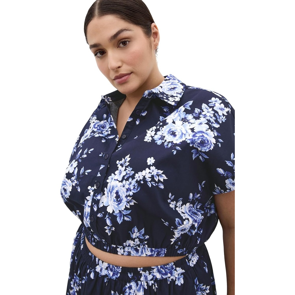image:imageCity Chic Plus Size Shirt  Vacay Floral PrintAmalfi Fl