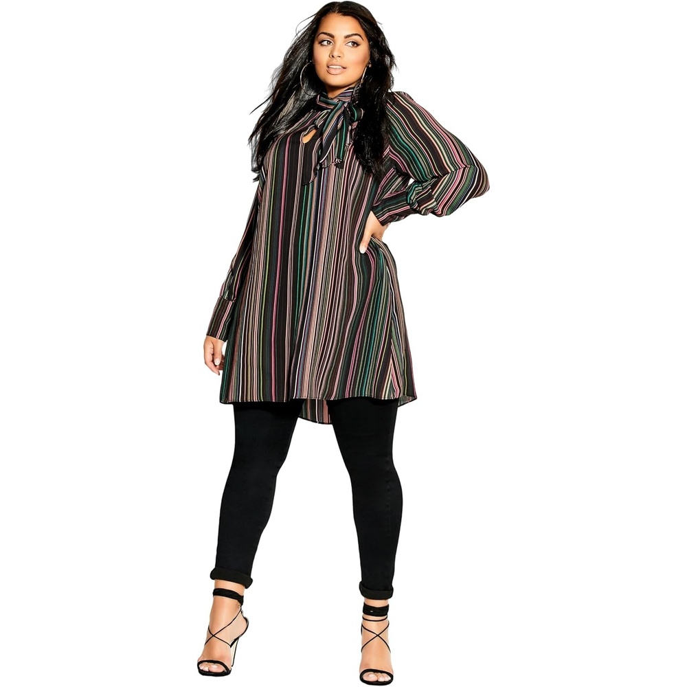 image:imageCity Chic Plus Size Tunic  IllusionBlack