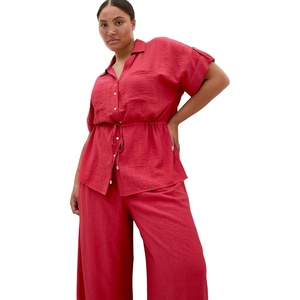 City Chic Plus Size Shirt – Aria Cinched(Sienna)