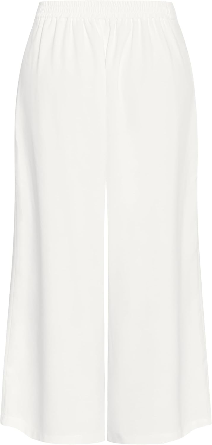 image:imageCity Chic Plus Size Pants Abbie Fully Lined Wide LegCream