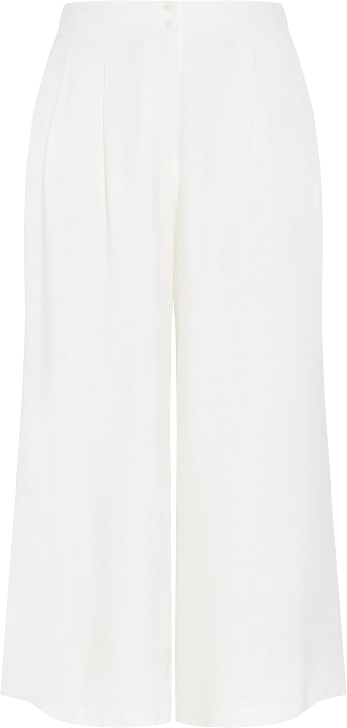 image:imageCity Chic Plus Size Pants Abbie LinenIvory