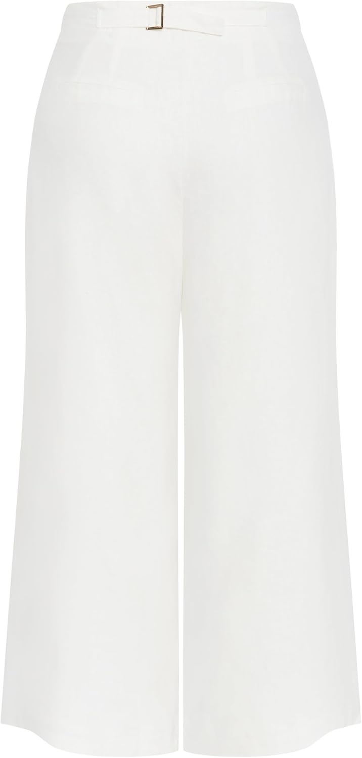 image:imageCity Chic Plus Size Pants Abbie LinenIvory