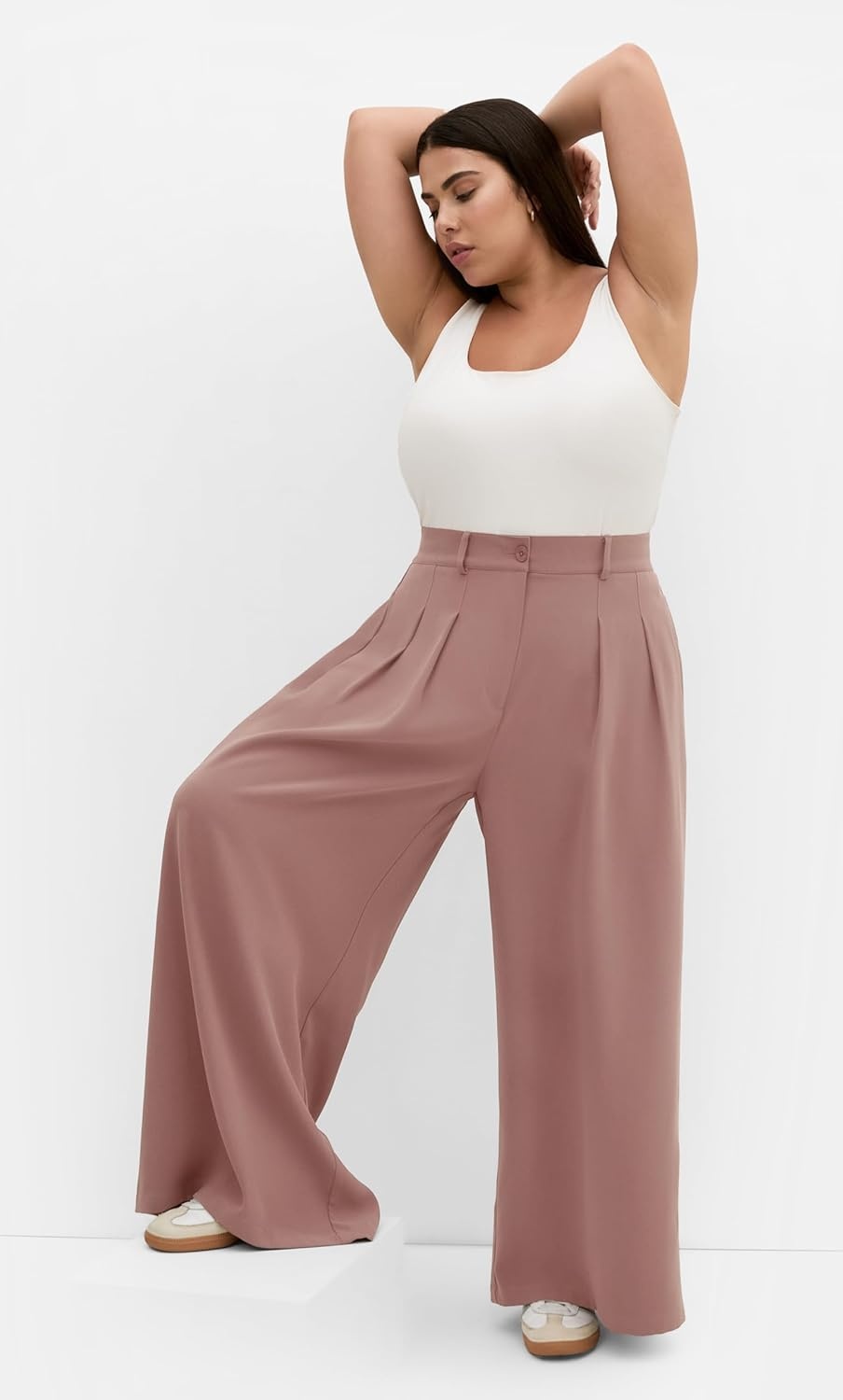 image:imageCity Chic Plus Size Pants Abbie Wide LegCinnamon
