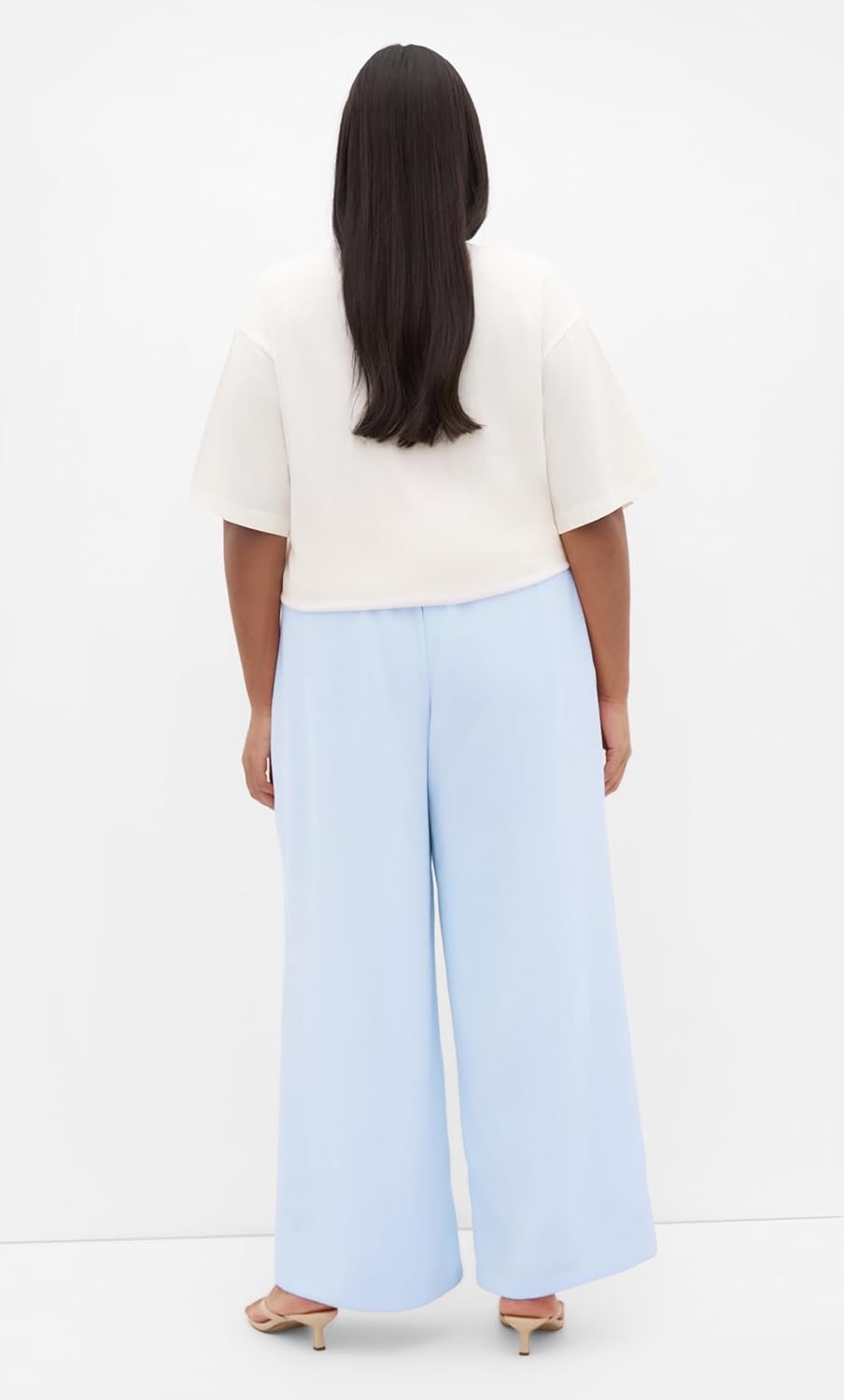 image:imageCity Chic Plus Size Pants Holly Wide LegSky Blue
