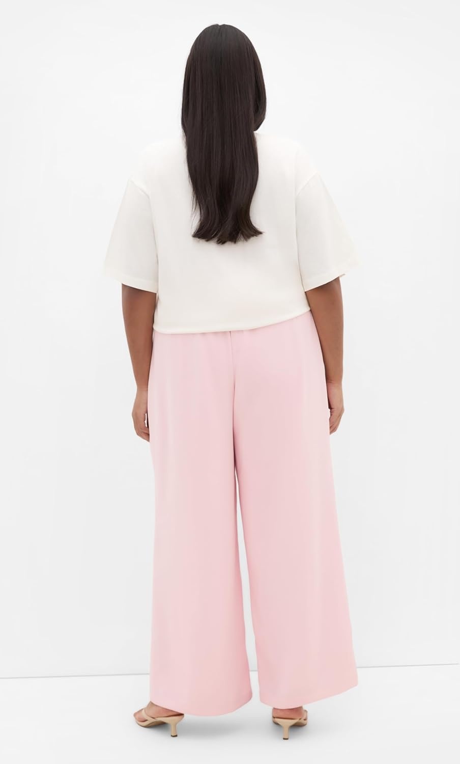 image:imageCity Chic Plus Size Pants Holly Wide LegSoft Pink