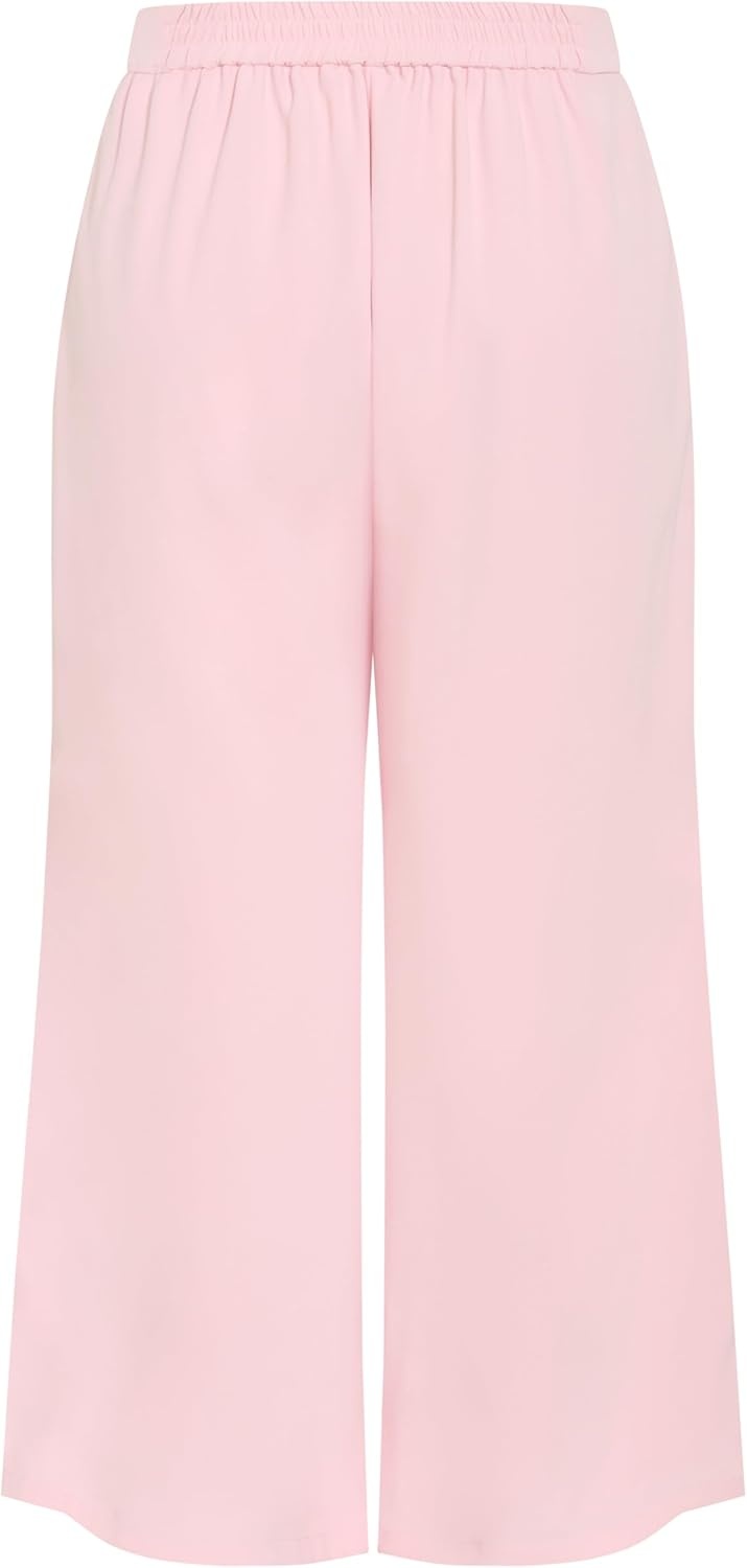 image:imageCity Chic Plus Size Pants Holly Wide LegSoft Pink