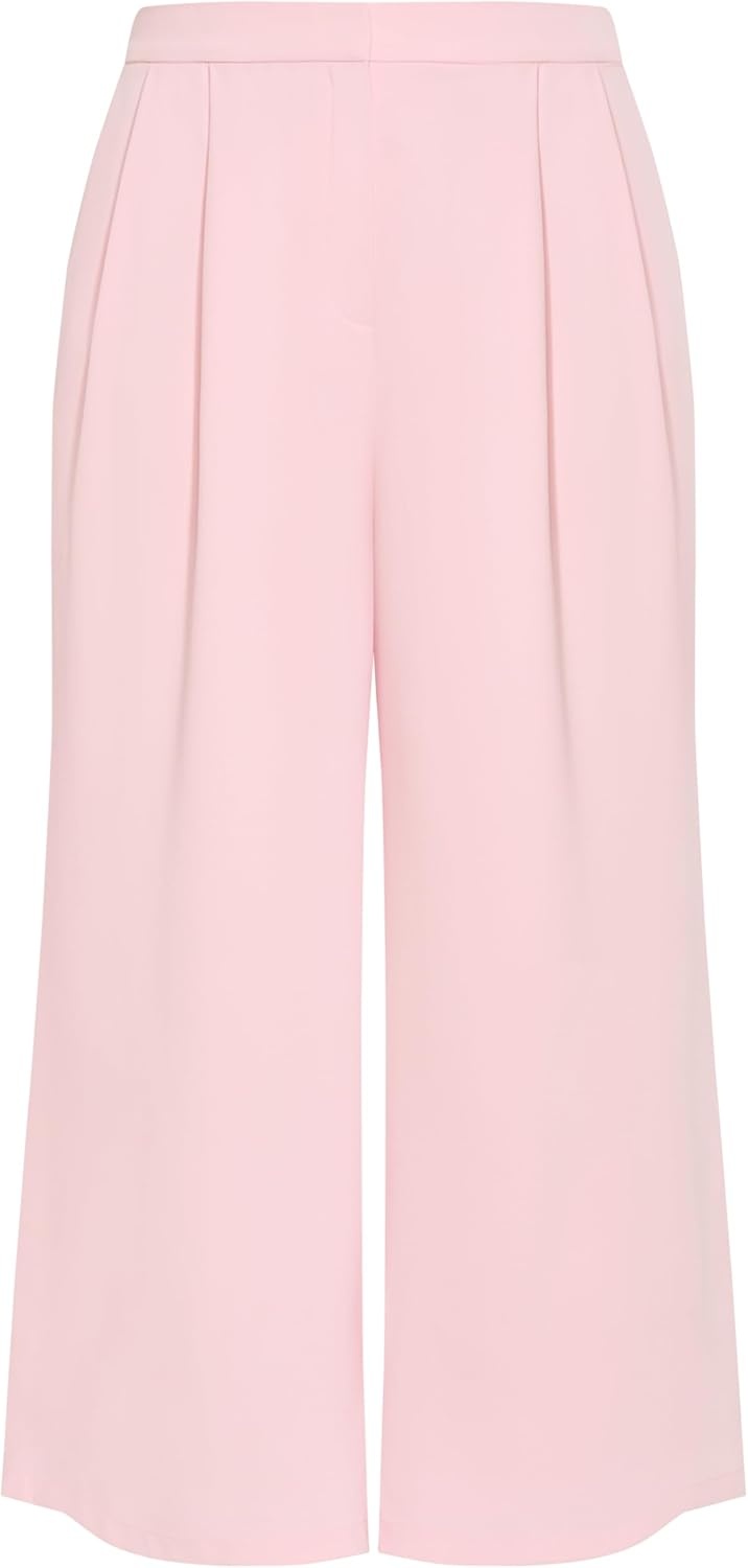 image:imageCity Chic Plus Size Pants Holly Wide LegSoft Pink