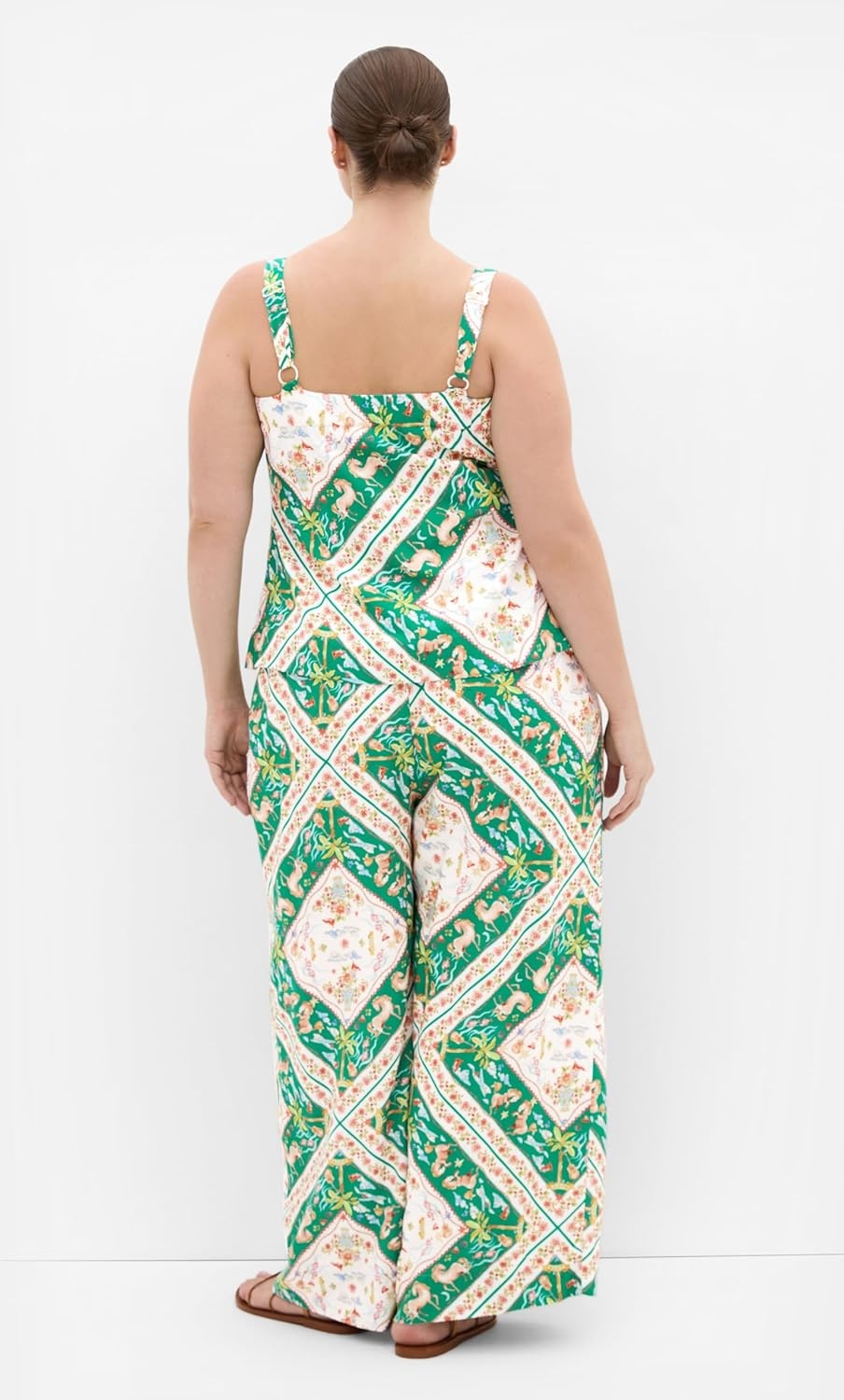 image:imageCity Chic Plus Size Pants Jayla Prairie PrintPrairie Scarf