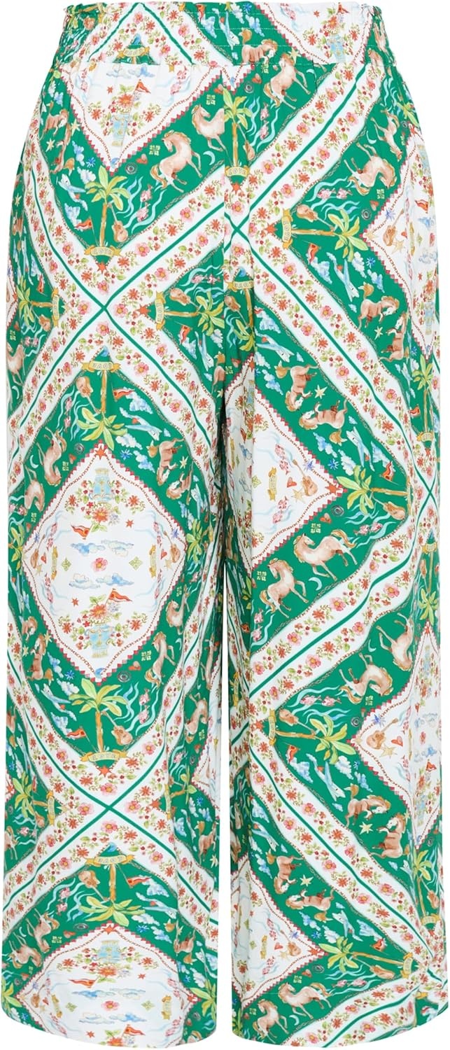 image:imageCity Chic Plus Size Pants Jayla Prairie PrintPrairie Scarf