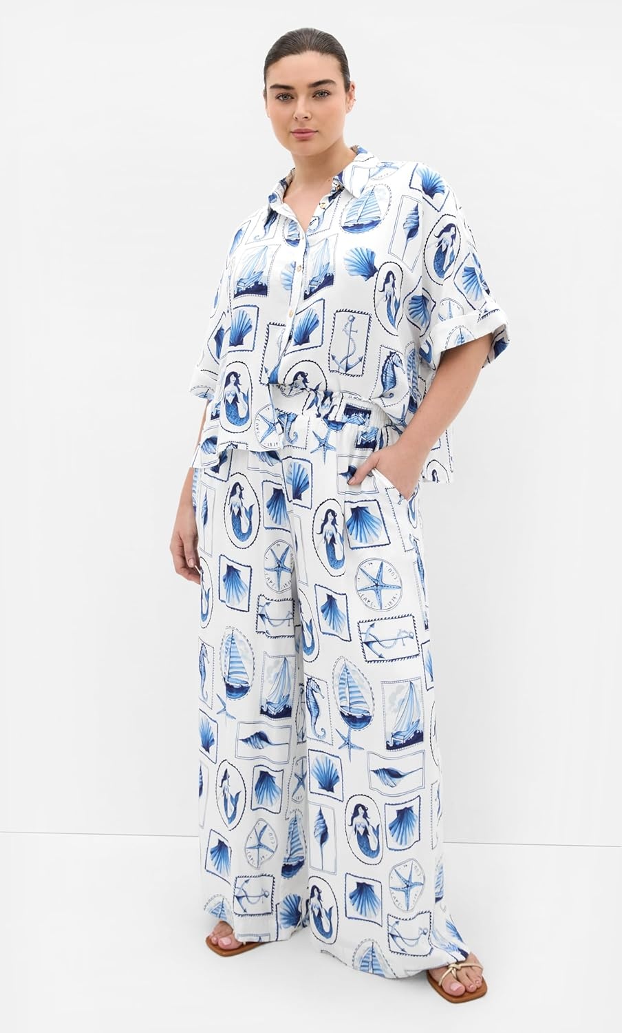 image:imageCity Chic Plus Size Pants Liana Amalfi PrintAmalfi Postcard
