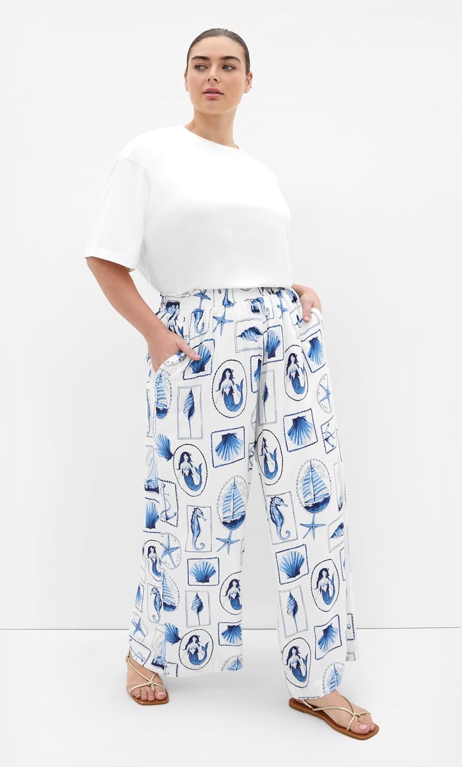 image:imageCity Chic Plus Size Pants Liana Amalfi PrintAmalfi Postcard