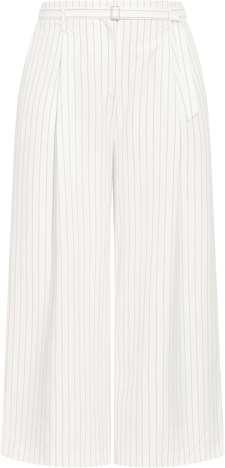 image:imageCity Chic Plus Size Pants Pinstripe Wide LegIvory Pinstripe