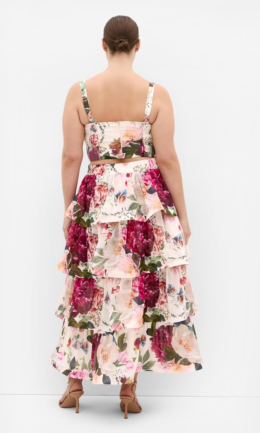 image:imageCity Chic Plus Size Skirt Bianka Botanical Print TieredBotanical Bloom