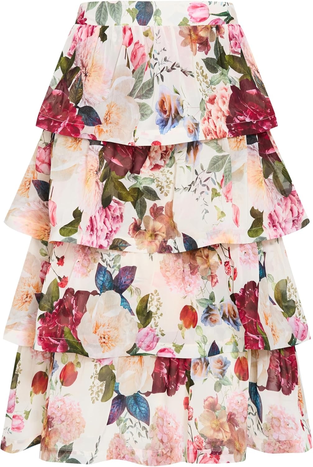 image:imageCity Chic Plus Size Skirt Bianka Botanical Print TieredBotanical Bloom