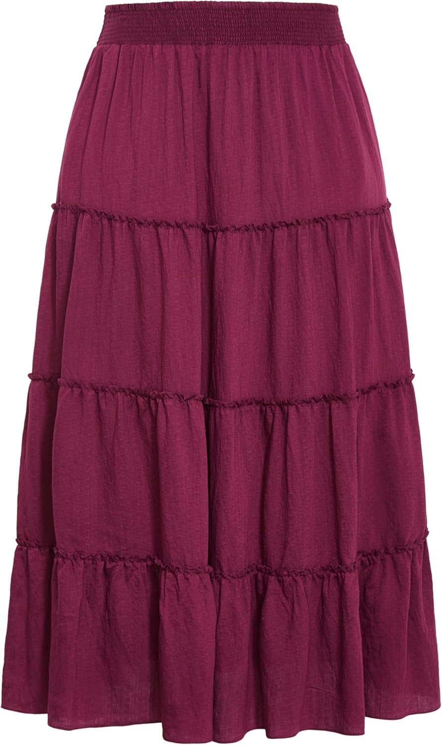 image:imageCity Chic Plus Size Skirt Boho Tiered MaxiPomegranate