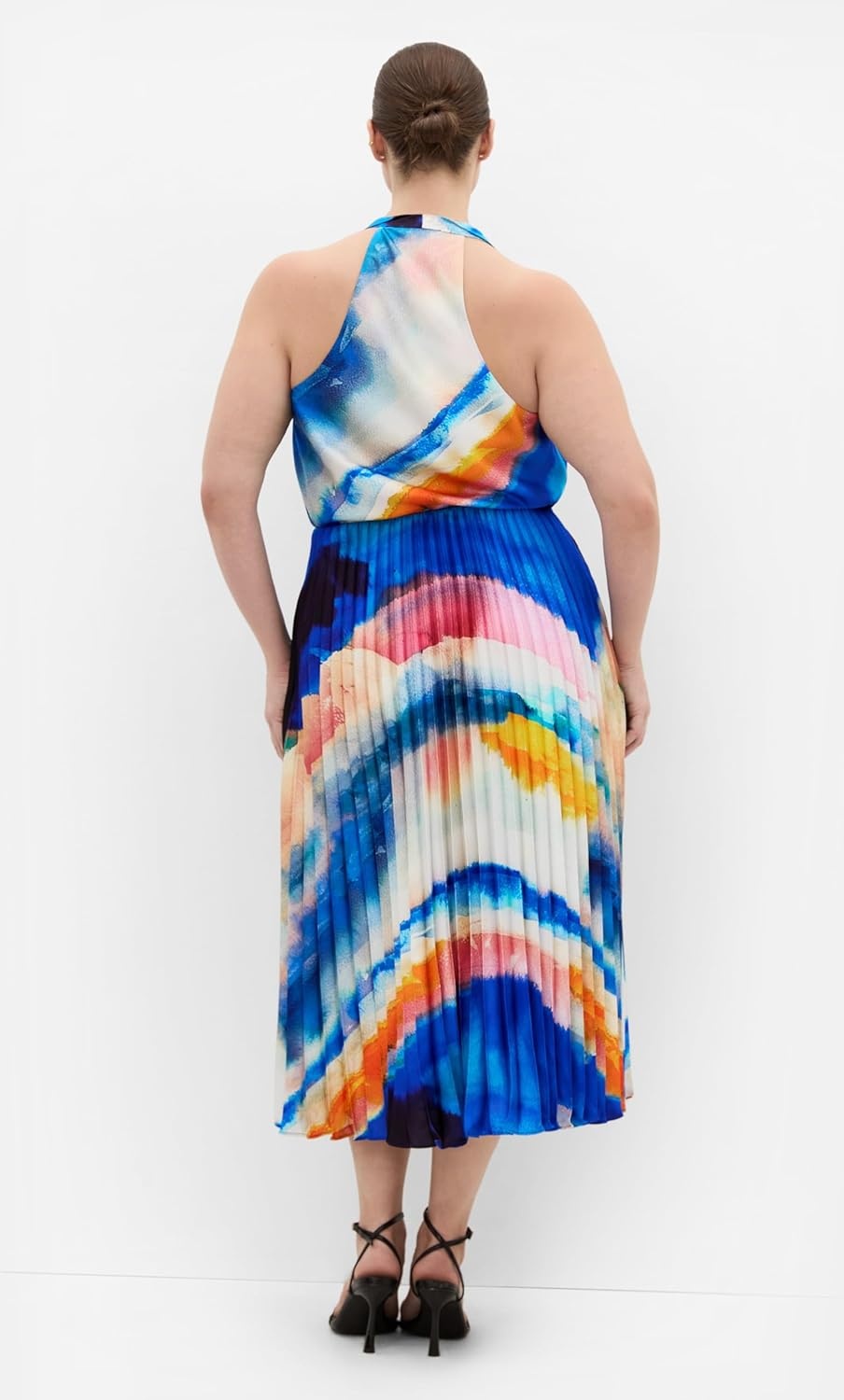 image:imageCity Chic Plus Size Skirt Celina Facet Print PleatFacet