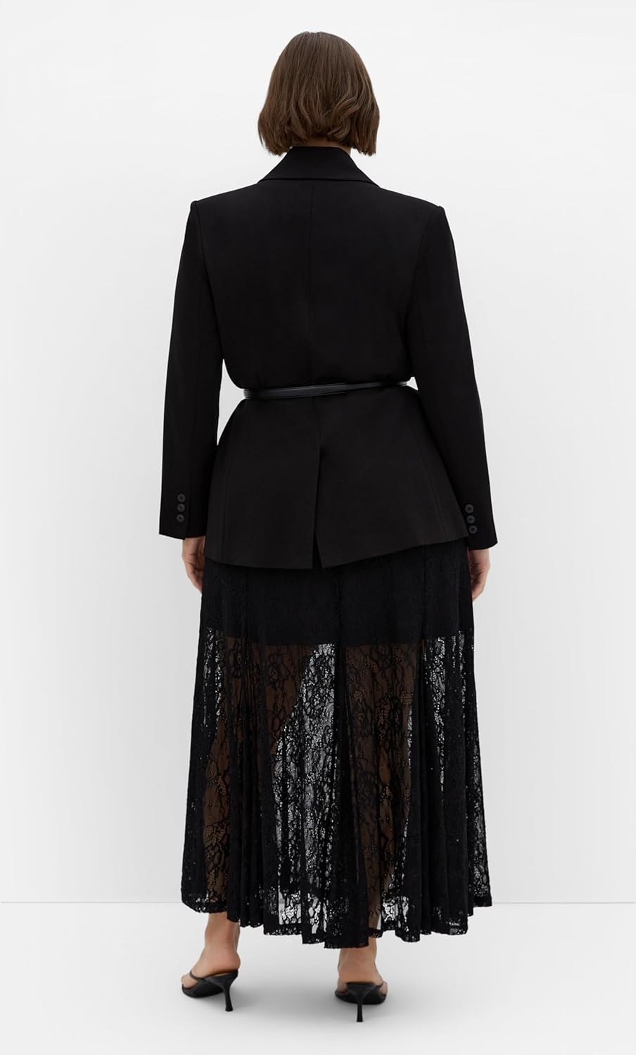 image:imageCity Chic Plus Size Skirt Lacey MaxiBlack