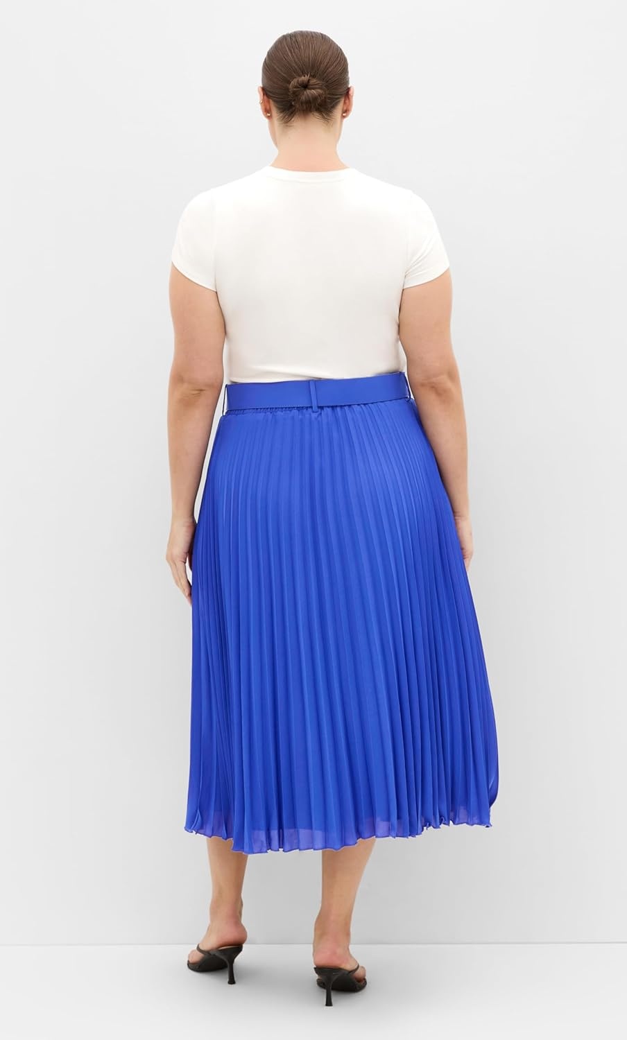 image:imageCity Chic Plus Size Skirt Petra Pleat MidiCerulean