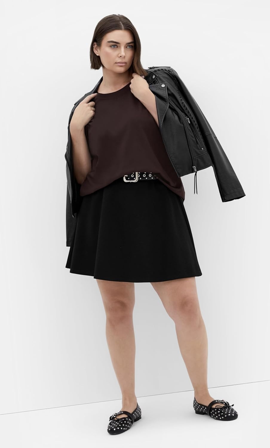 image:imageCity Chic Plus Size Skirt Peyton PonteBlack