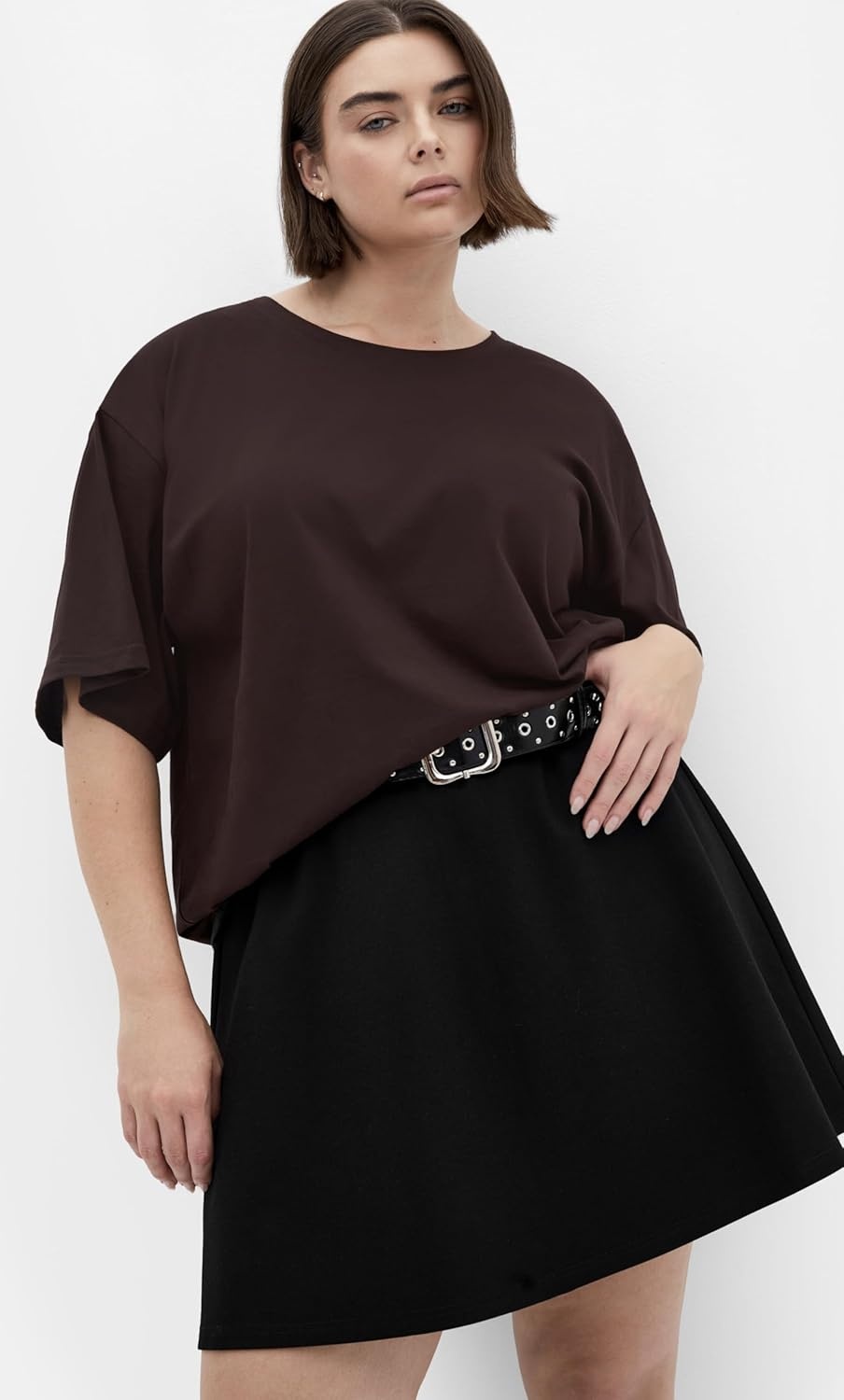 image:imageCity Chic Plus Size Skirt Peyton PonteBlack