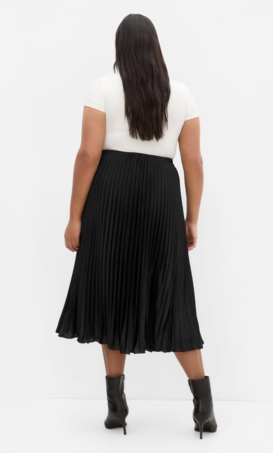 image:imageCity Chic Plus Size Skirt Selena PleatBlack