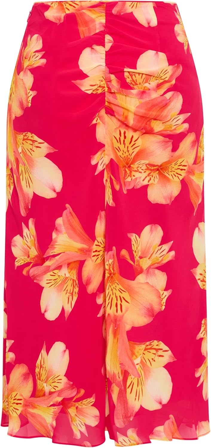 image:imageCity Chic Plus Size Skirt Soiree Print MaxiFuchsia Lily