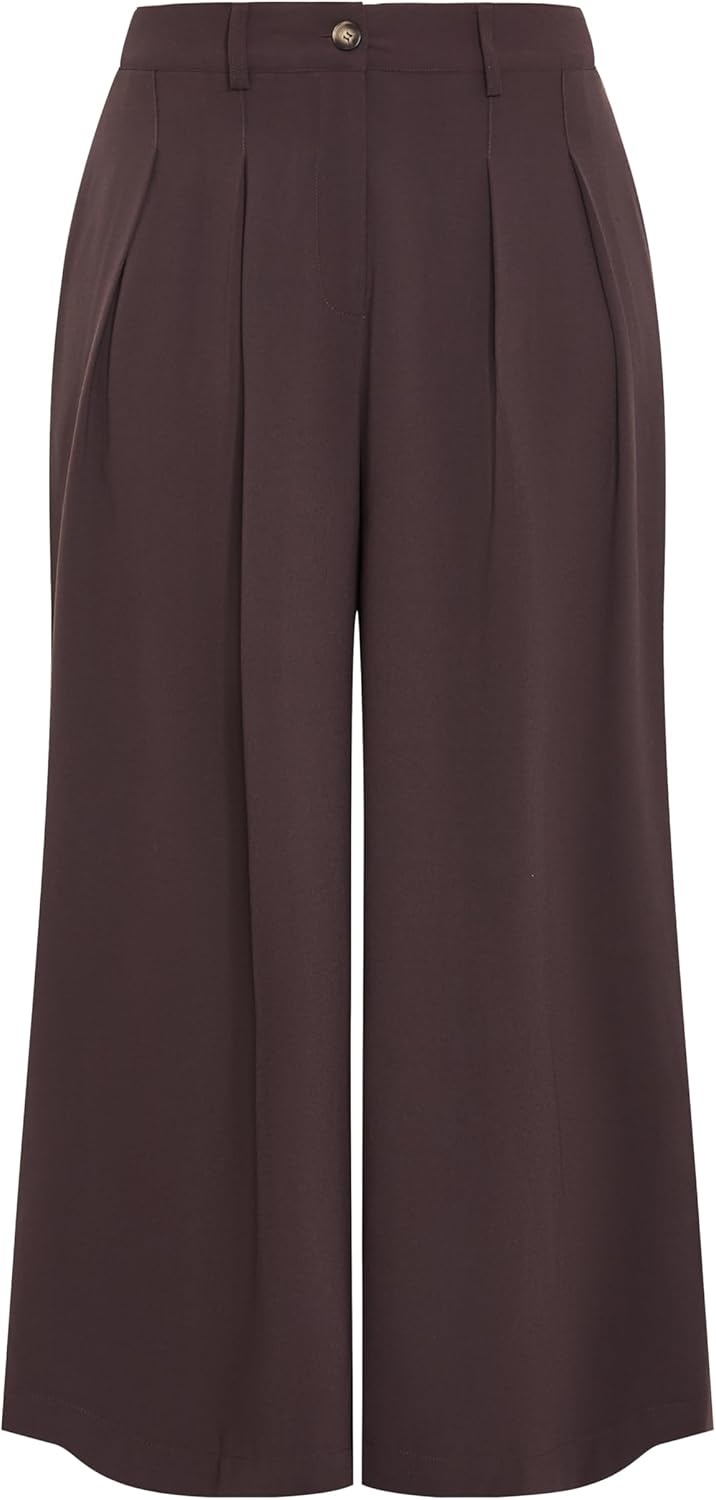 image:imageCity Chic Womens Pants Abbie Wide LegChocolate