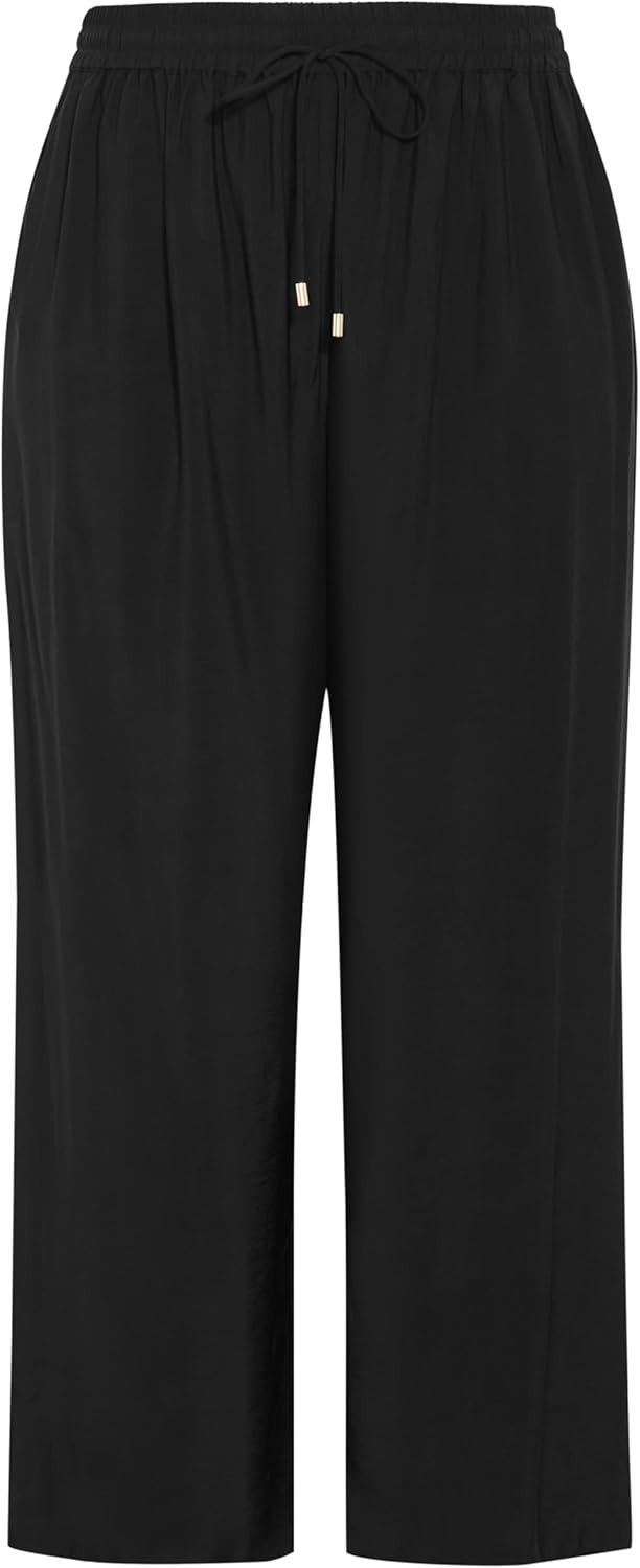 image:imageCity Chic Womens Plus Size Pants Kalea Wide LegBlack