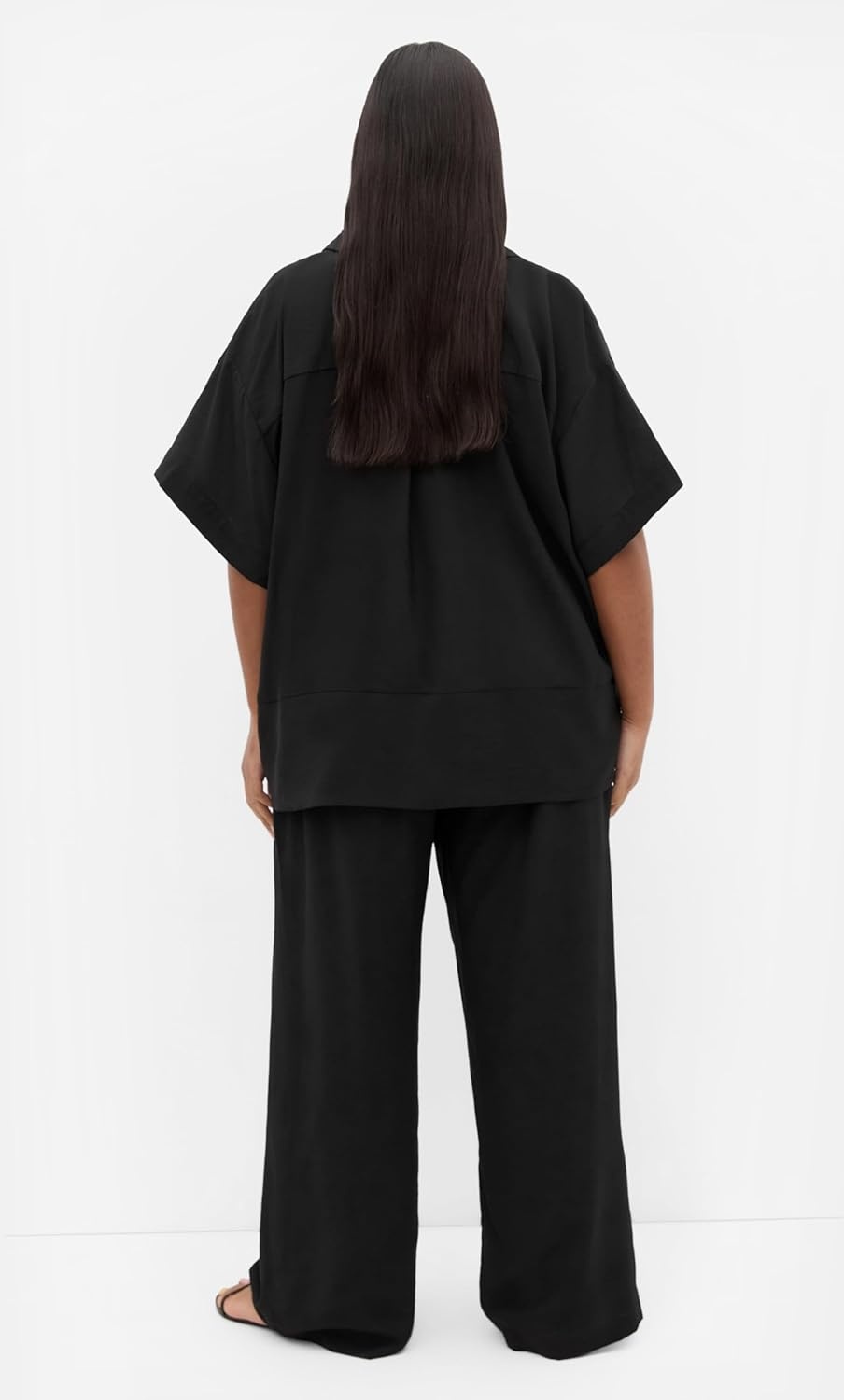 image:imageCity Chic Womens Plus Size Pants Kalea Wide LegBlack