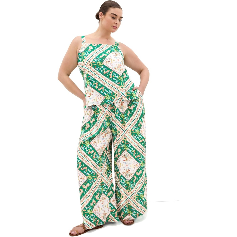 image:imageCity Chic Plus Size Pants Jayla Prairie PrintPrairie Scarf