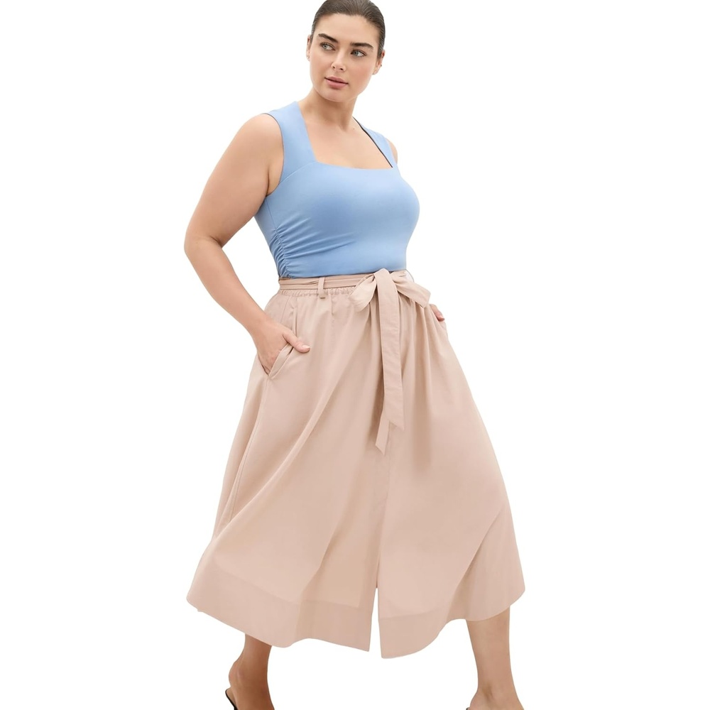 image:imageCity Chic Plus Size Skirt Ally MidiTaupe