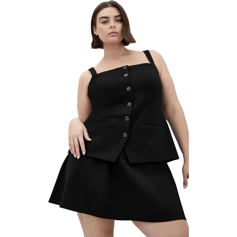 image:imageCity Chic Plus Size Skirt Peyton PonteBlack